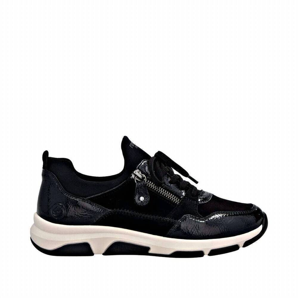 NEW REMONTE women's platform sneaker in black